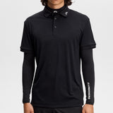 J.Lindeberg Golf Shirt - KV Regular Fit - Black AW26