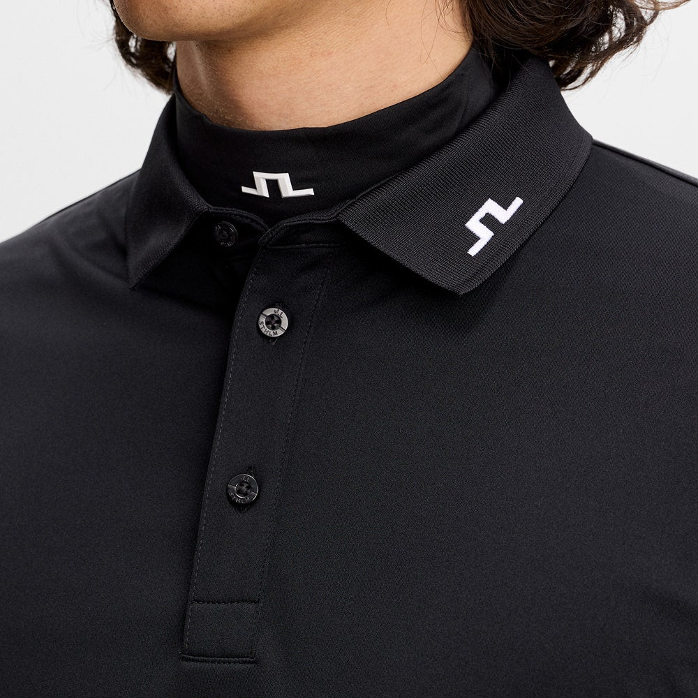 J.Lindeberg Golf Shirt - KV Regular Fit - Black AW26
