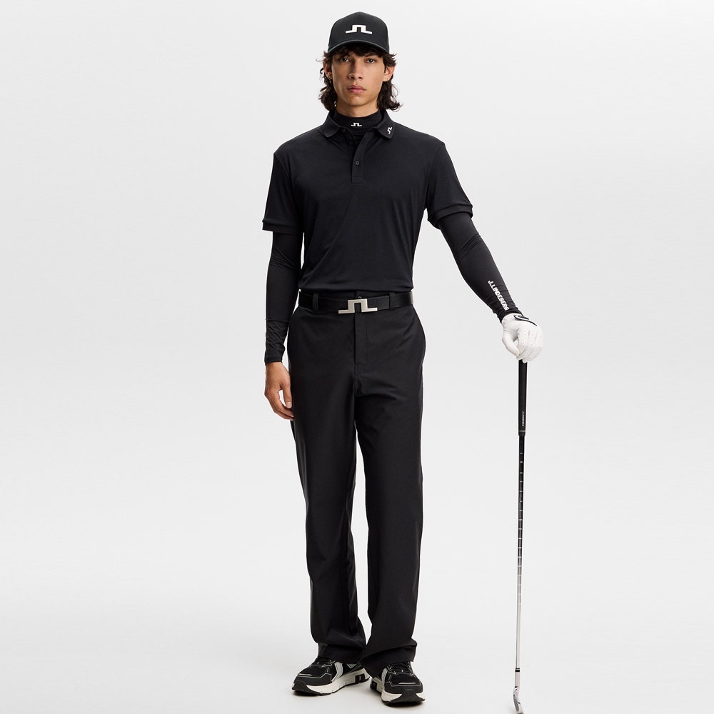 J.Lindeberg Golf Shirt - KV Regular Fit - Black AW26