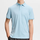 J.Lindeberg Golf Shirt - KV Regular Fit - Forget-Me-Not SS26