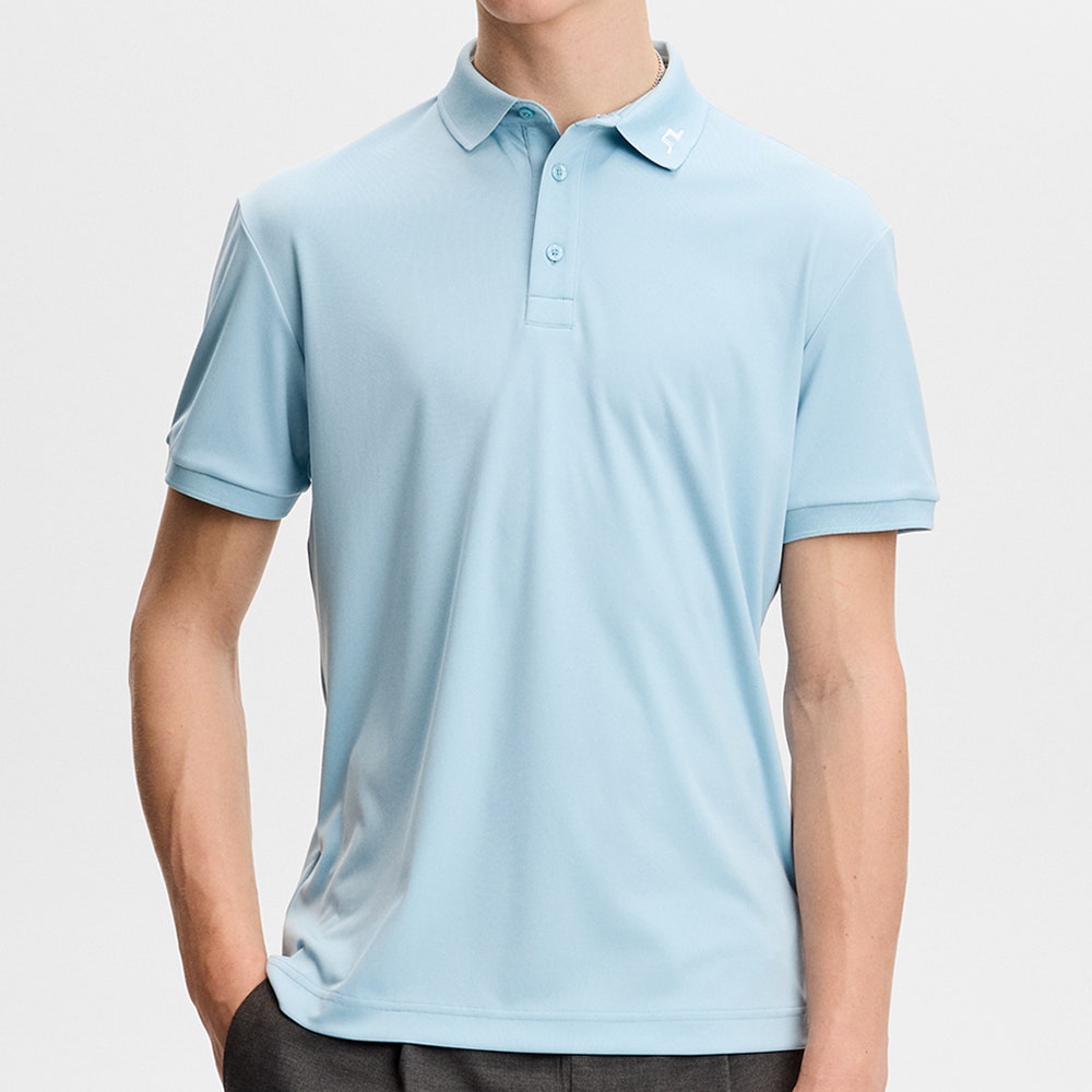 J.Lindeberg Golf Shirt - KV Regular Fit - Forget-Me-Not SS26