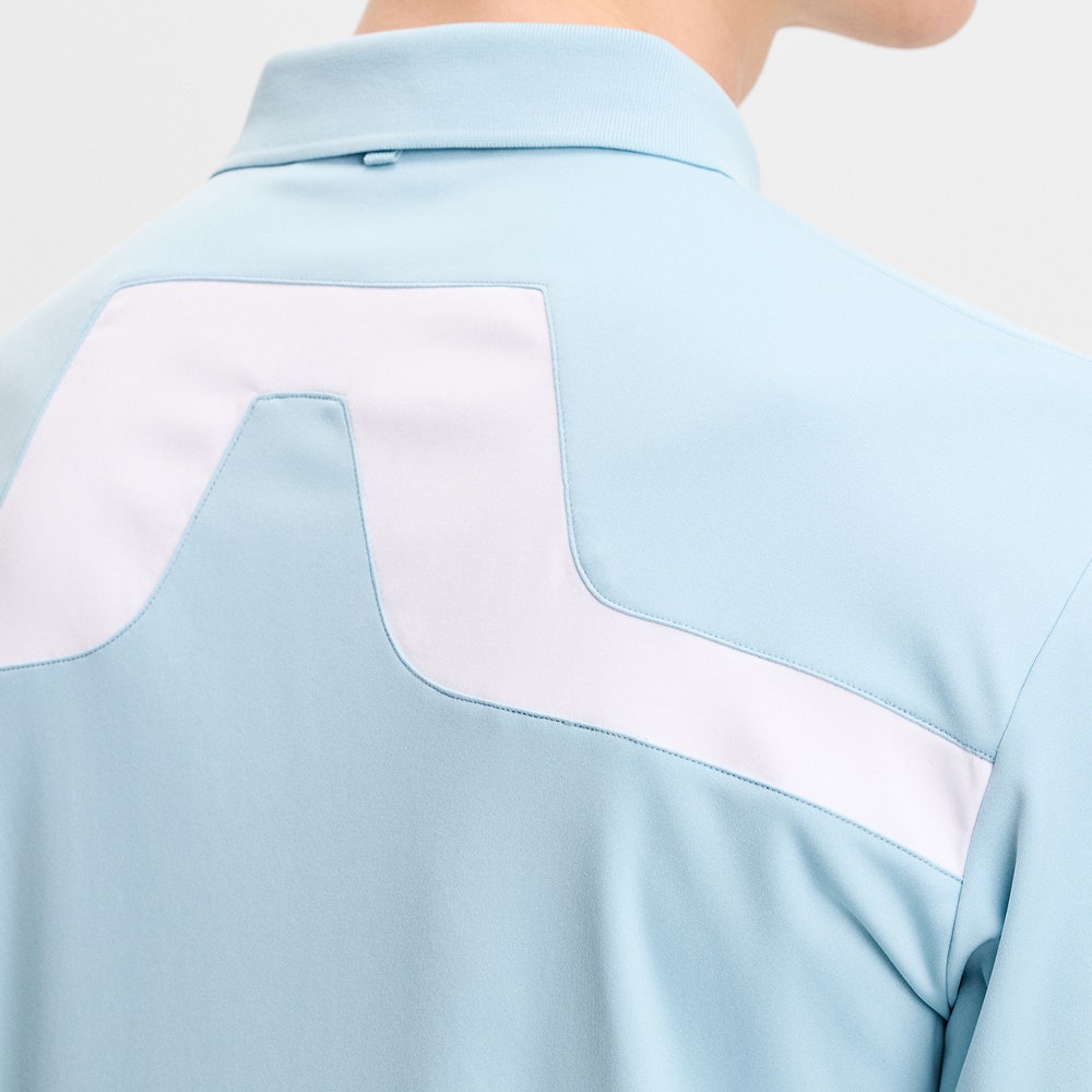 J.Lindeberg Golf Shirt - KV Regular Fit - Forget-Me-Not SS26