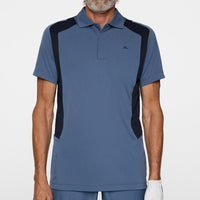 J.Lindeberg Golf Shirt - Legacy Regular Fit - Vintage Indigo AW25