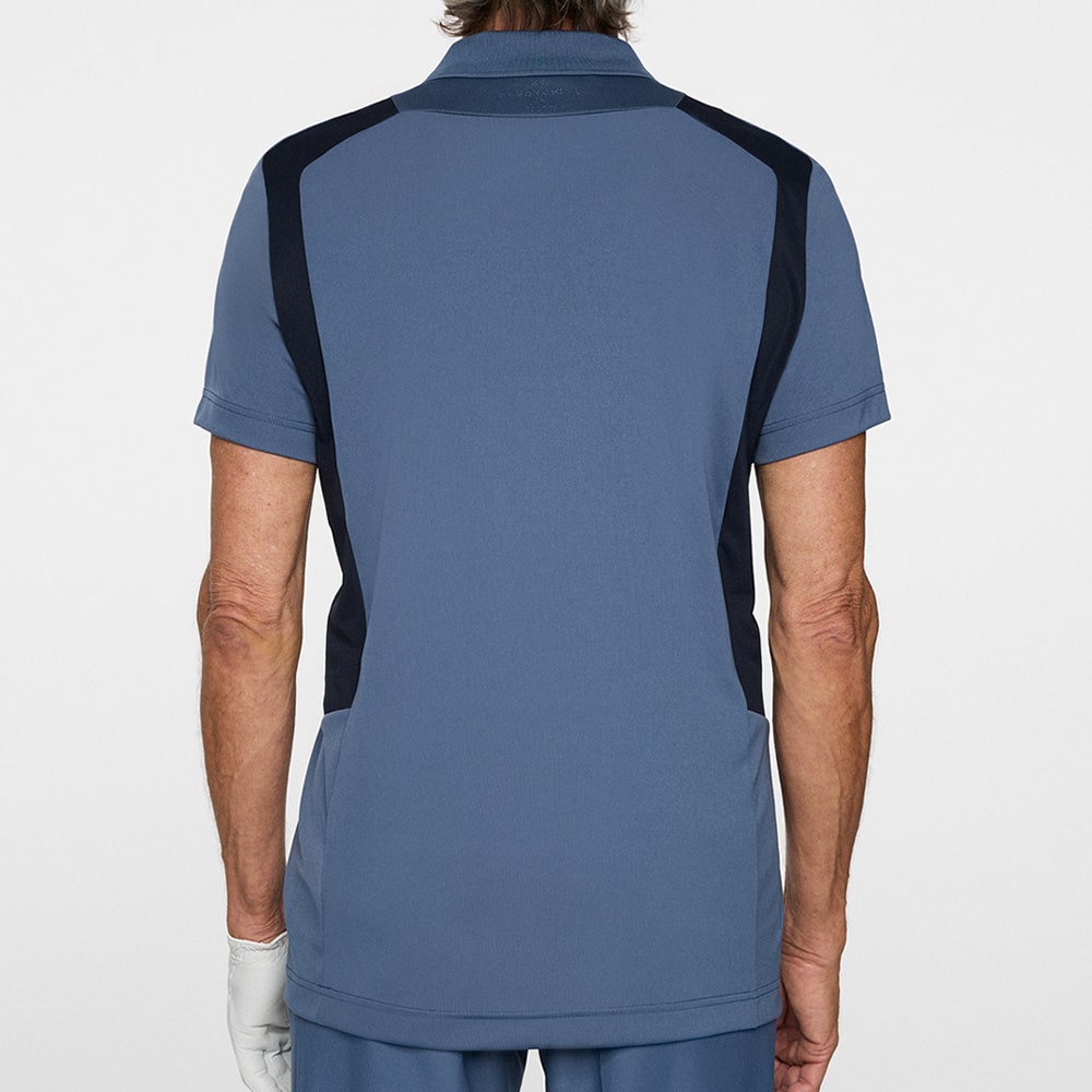 J.Lindeberg Golf Shirt - Legacy Regular Fit - Vintage Indigo AW25