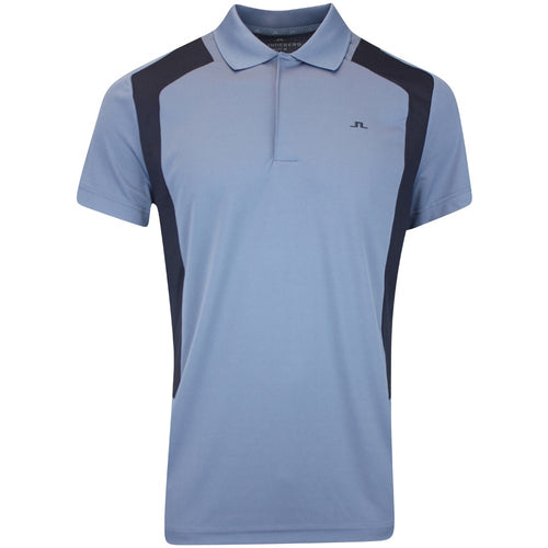 J.Lindeberg Golf Shirt - Legacy Regular Fit - Vintage Indigo AW25