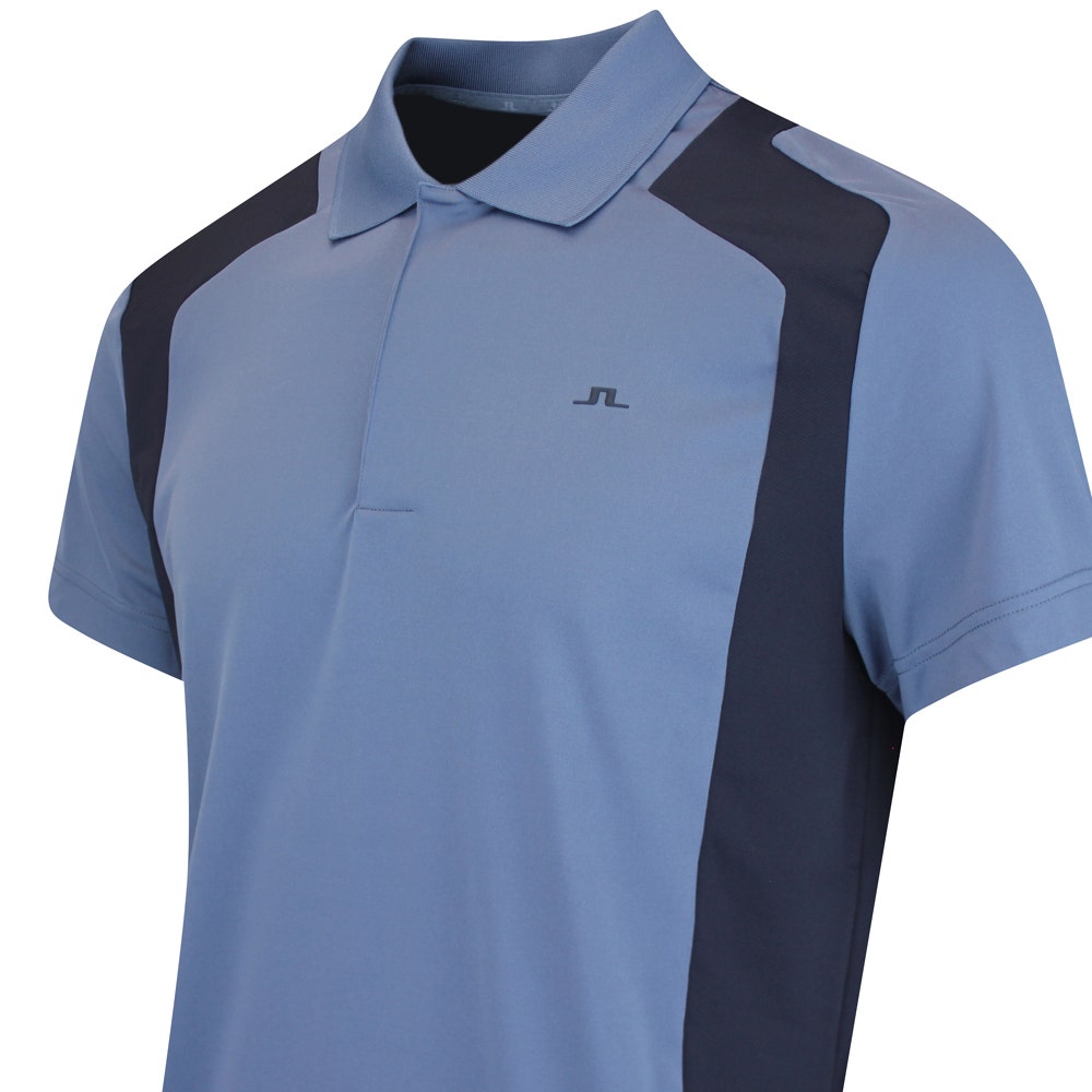 J.Lindeberg Golf Shirt - Legacy Regular Fit - Vintage Indigo AW25