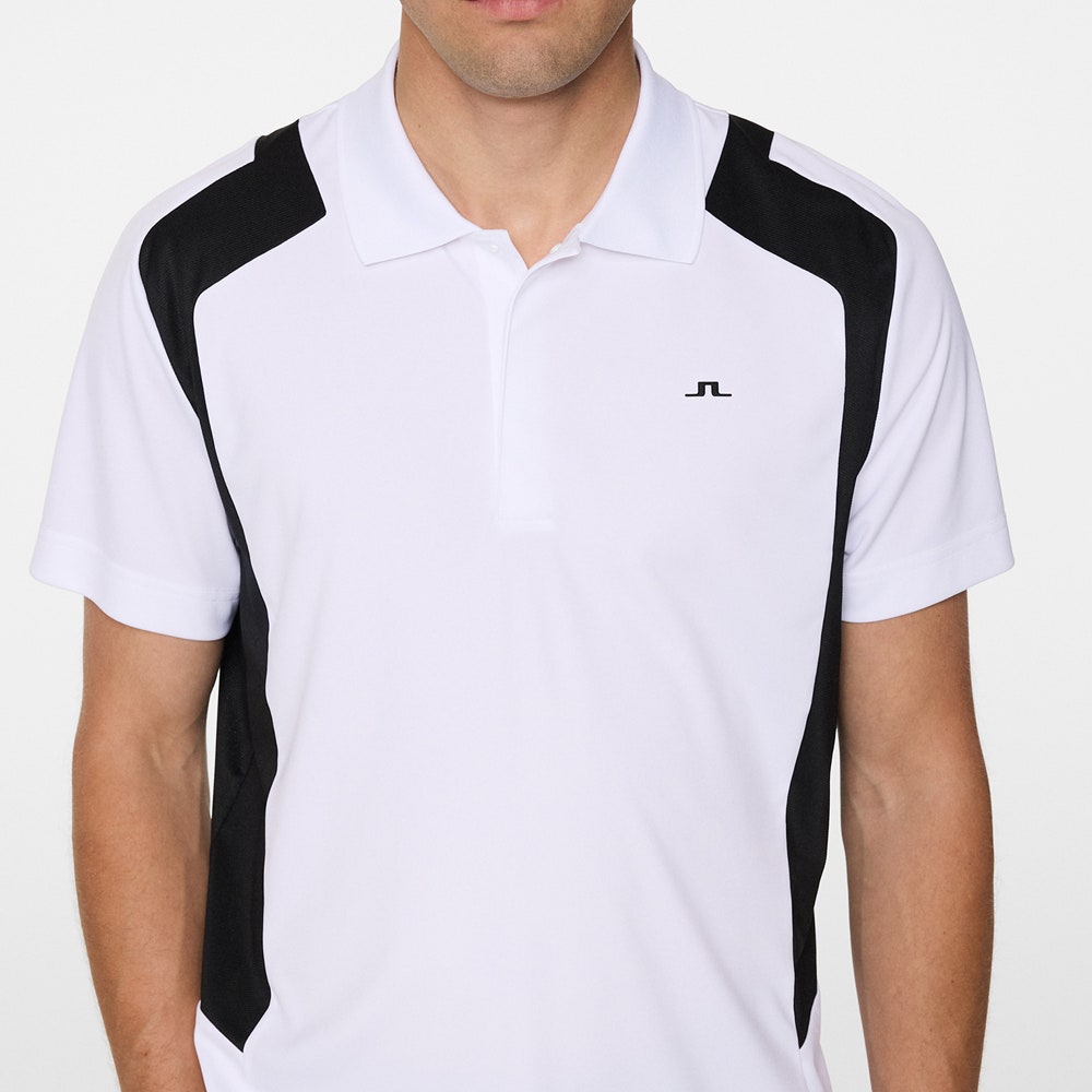 J.Lindeberg Golf Shirt - Legacy Regular Fit - White AW25