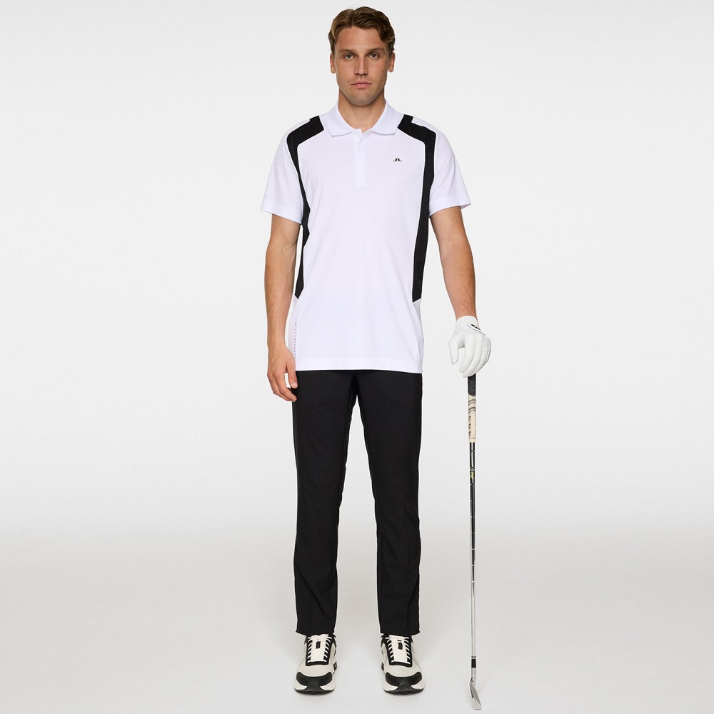 J.Lindeberg Golf Shirt - Legacy Regular Fit - White AW25