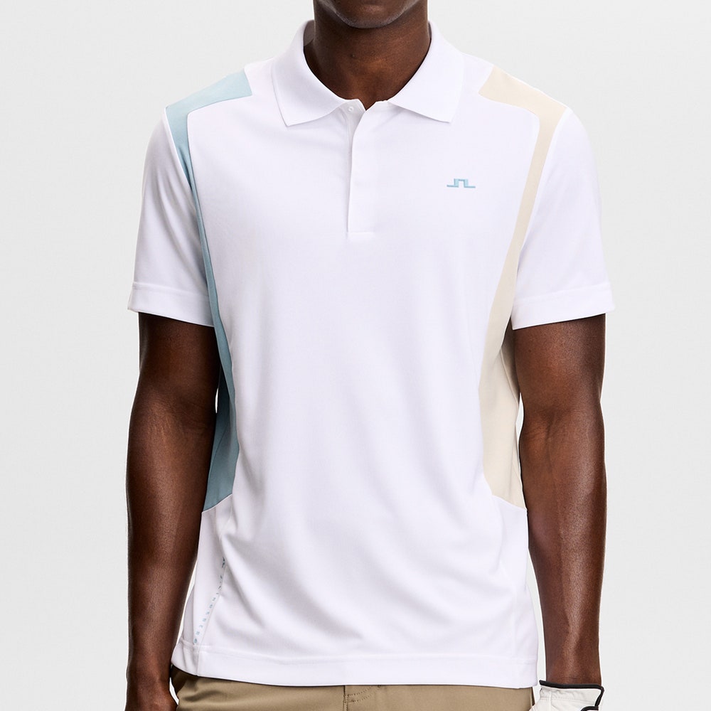 J.Lindeberg Golf Shirt - Legacy Regular Fit - White SS26