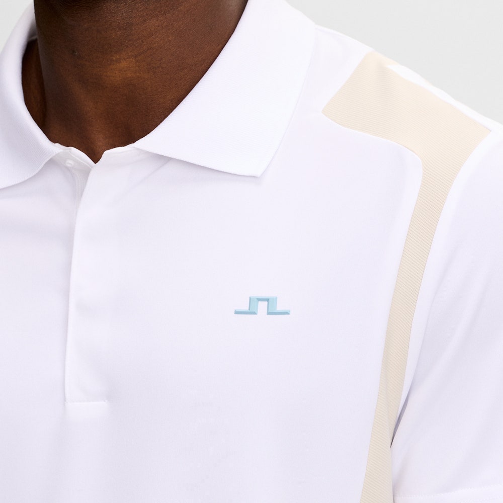 J.Lindeberg Golf Shirt - Legacy Regular Fit - White SS26