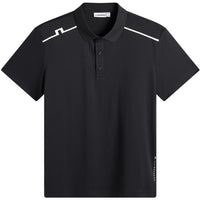 J.Lindeberg Golf Shirt - Lionel Regular Fit - Black AW26