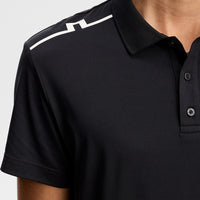J.Lindeberg Golf Shirt - Lionel Regular Fit - Black AW26