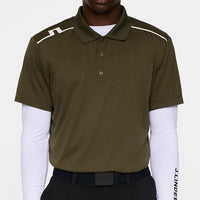 J.Lindeberg Golf Shirt - Lionel Regular Fit - Forest Green AW25