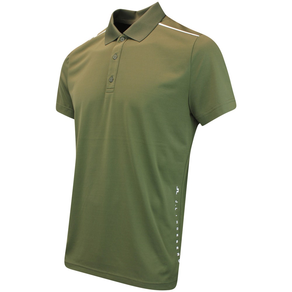 J.Lindeberg Golf Shirt - Lionel Regular Fit - Forest Green AW25