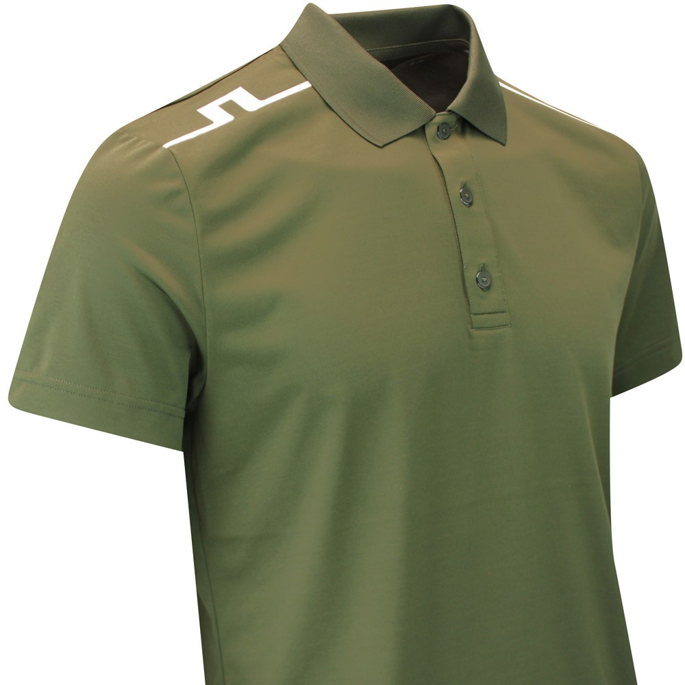 J.Lindeberg Golf Shirt - Lionel Regular Fit - Forest Green AW25