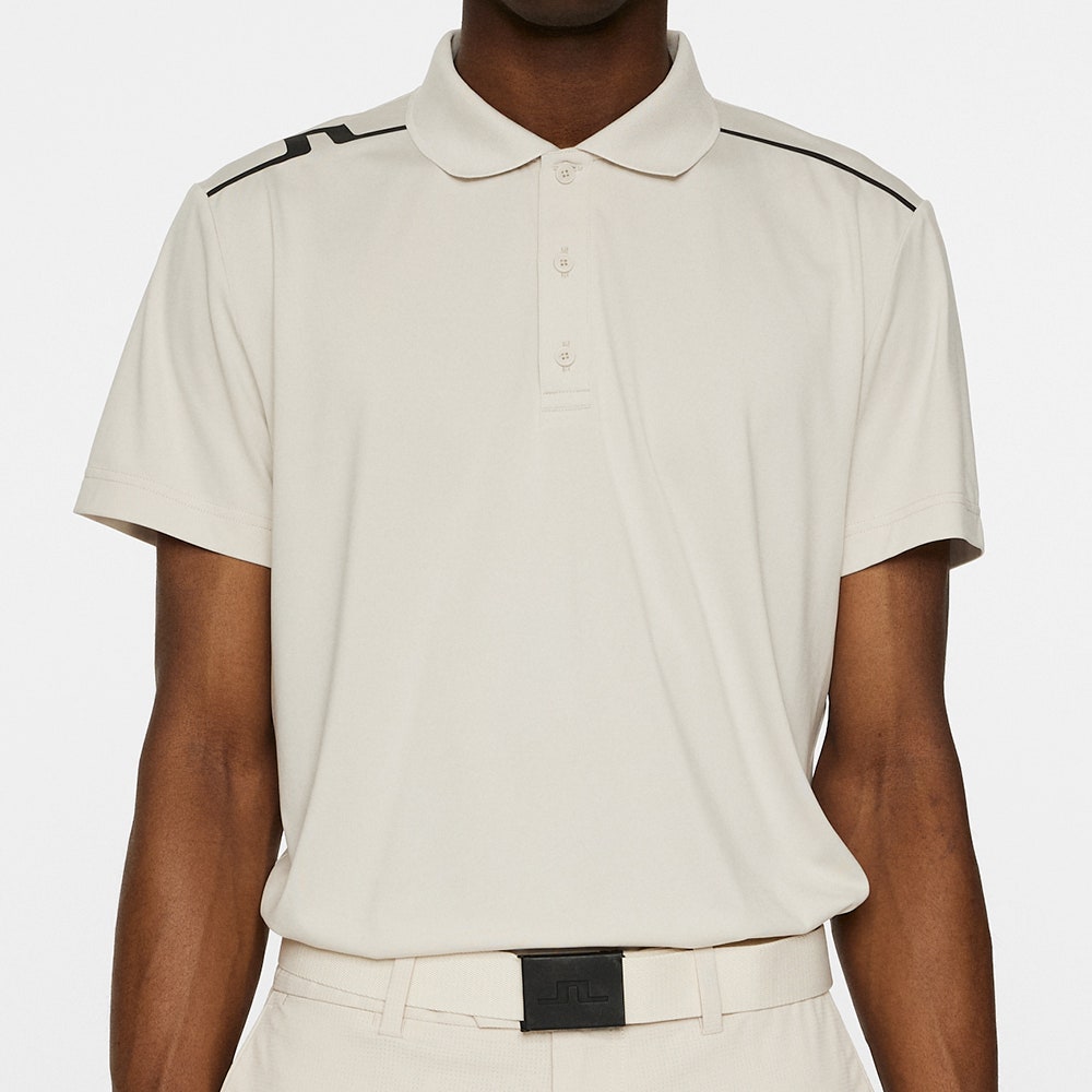 J.Lindeberg Golf Shirt - Lionel Regular Fit - Moonbeam AW25
