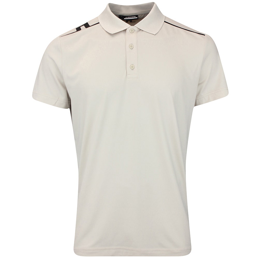 J.Lindeberg Golf Shirt - Lionel Regular Fit - Moonbeam AW25