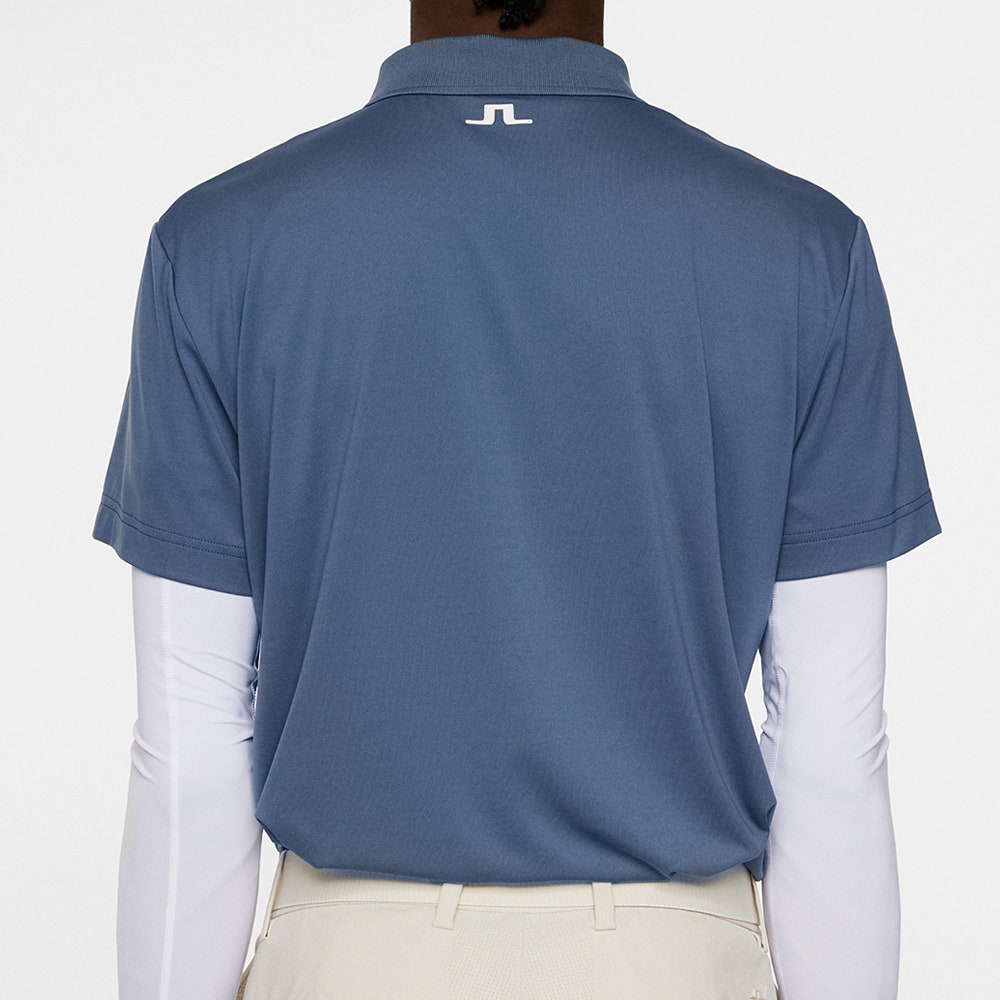 J.Lindeberg Golf Shirt - Lionel Regular Fit - Vintage Indigo AW25