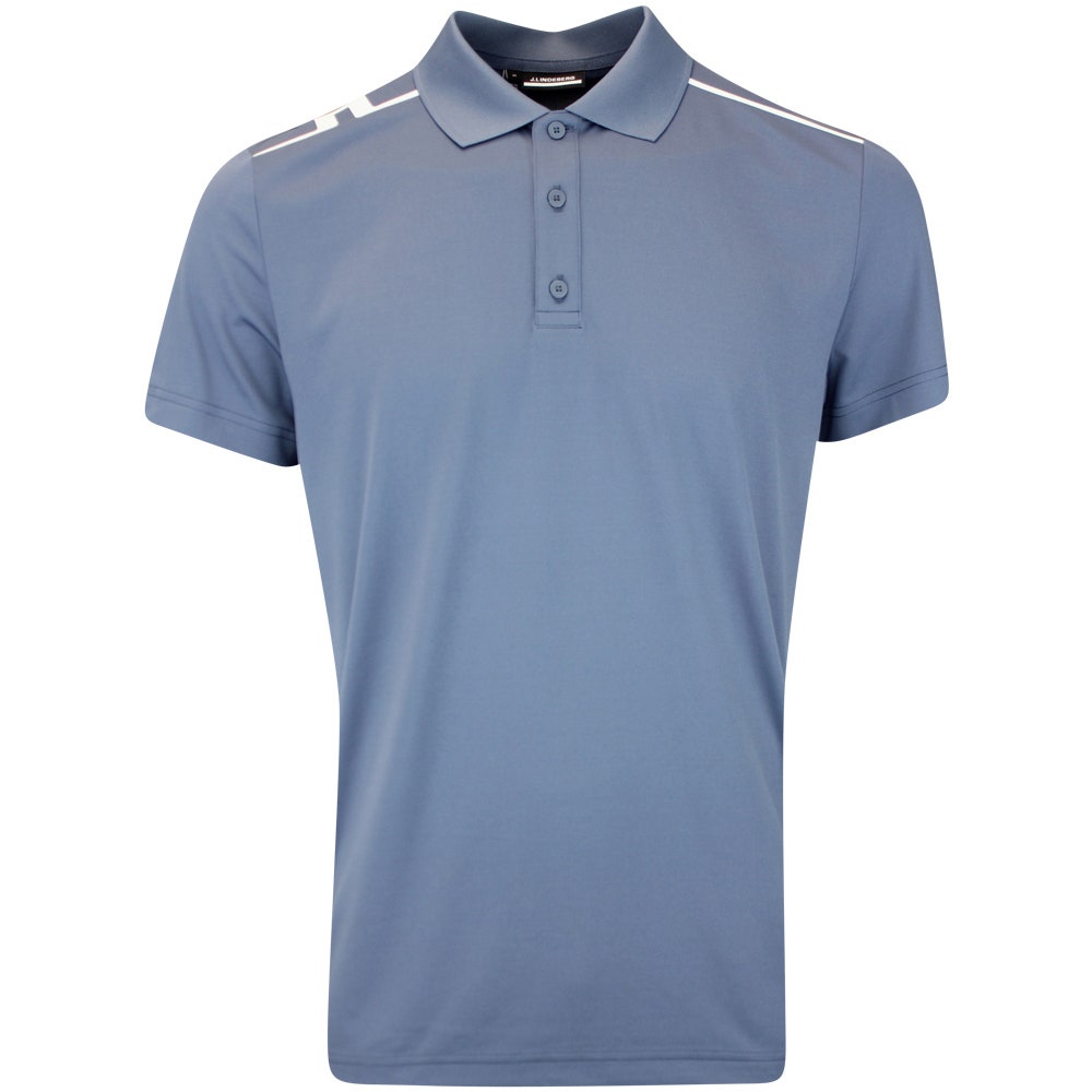 J.Lindeberg Golf Shirt - Lionel Regular Fit - Vintage Indigo AW25