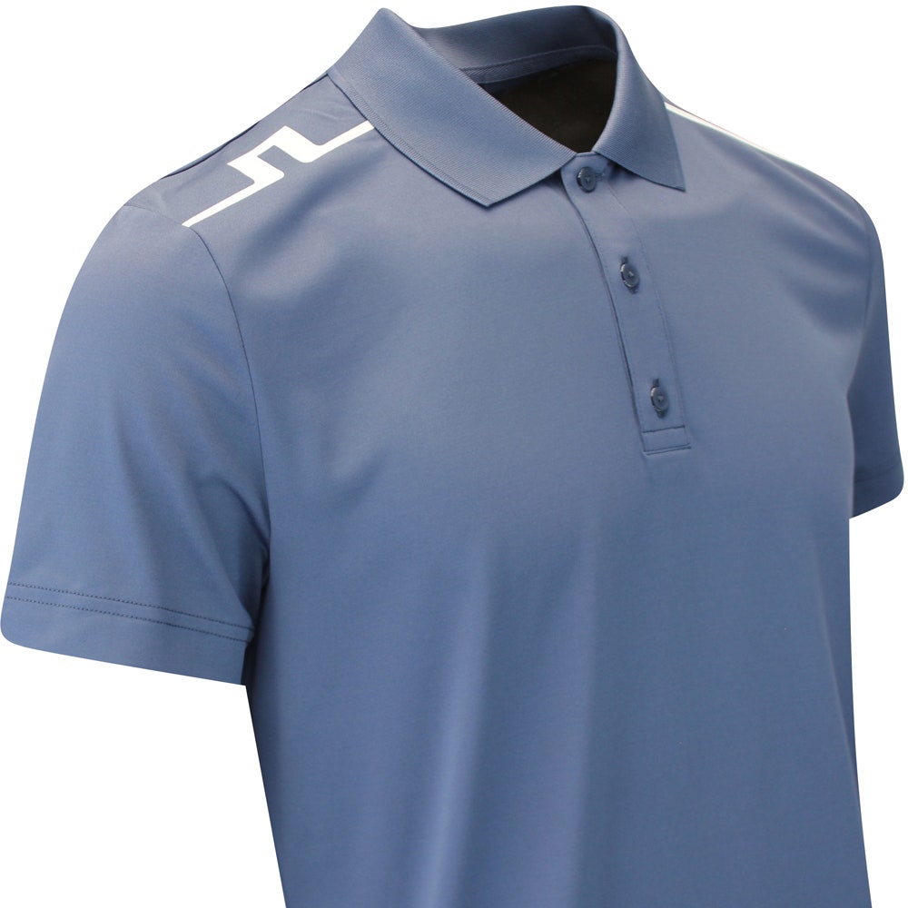 J.Lindeberg Golf Shirt - Lionel Regular Fit - Vintage Indigo AW25
