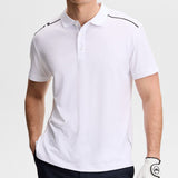 J.Lindeberg Golf Shirt - Lionel Regular Fit - White AW26