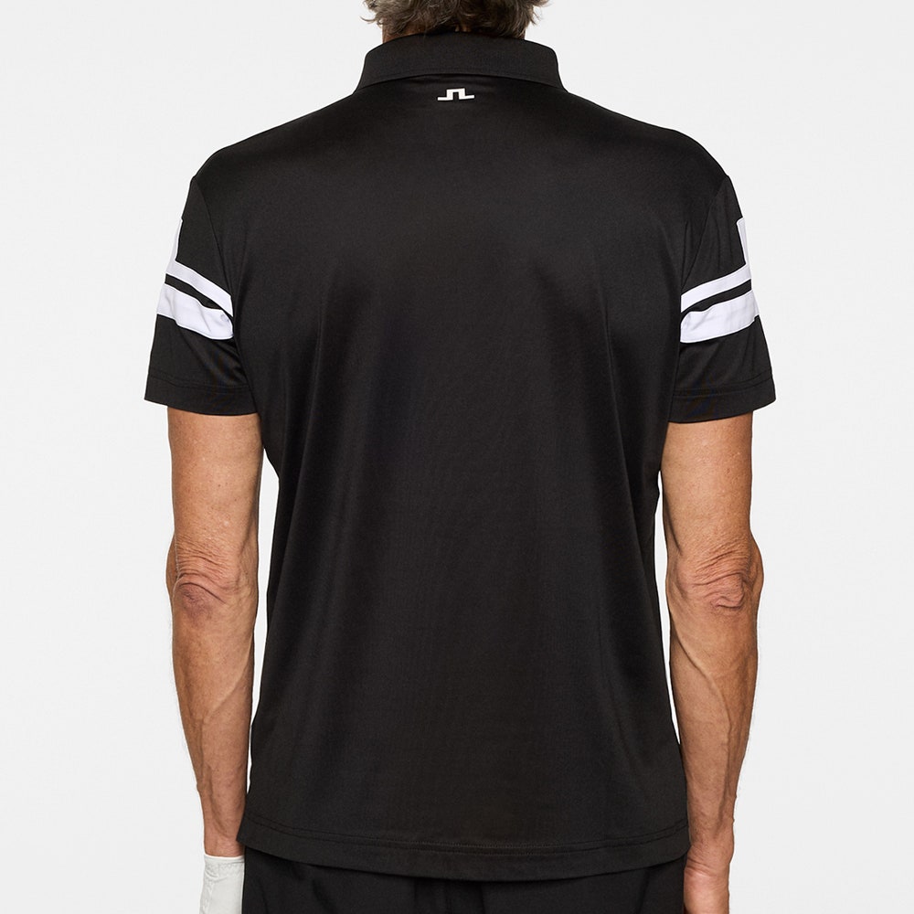 J.Lindeberg Golf Shirt - Mads Regular Fit - Black PS26