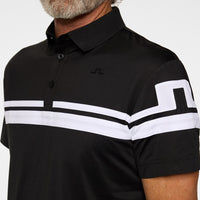J.Lindeberg Golf Shirt - Mads Regular Fit - Black PS26