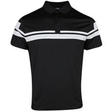 J.Lindeberg Golf Shirt - Mads Regular Fit - Black PS26