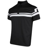 J.Lindeberg Golf Shirt - Mads Regular Fit - Black PS26