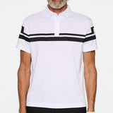 J.Lindeberg Golf Shirt - Mads Regular Fit - White PS26