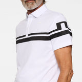 J.Lindeberg Golf Shirt - Mads Regular Fit - White PS26