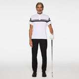 J.Lindeberg Golf Shirt - Mads Regular Fit - White PS26