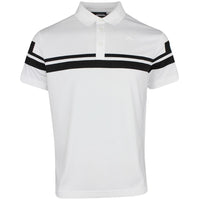 J.Lindeberg Golf Shirt - Mads Regular Fit - White PS26