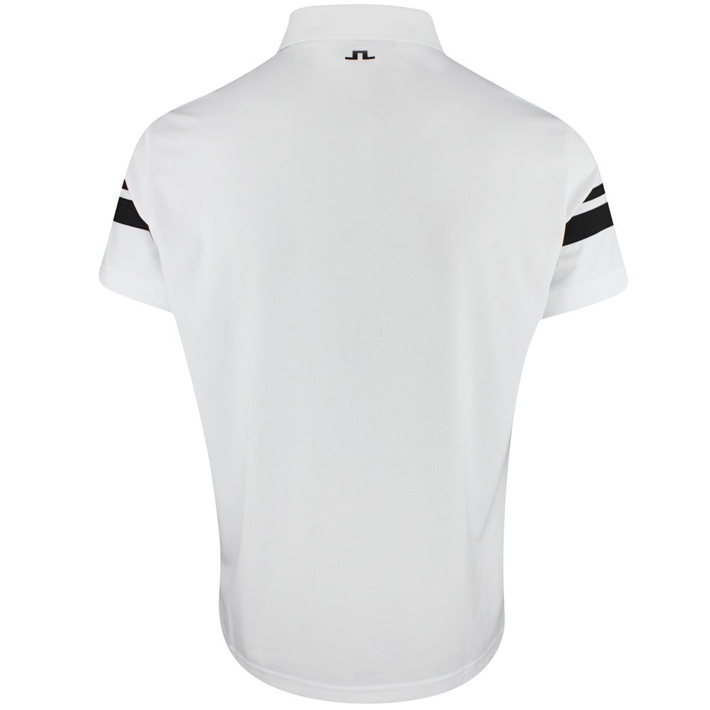 J.Lindeberg Golf Shirt - Mads Regular Fit - White PS26