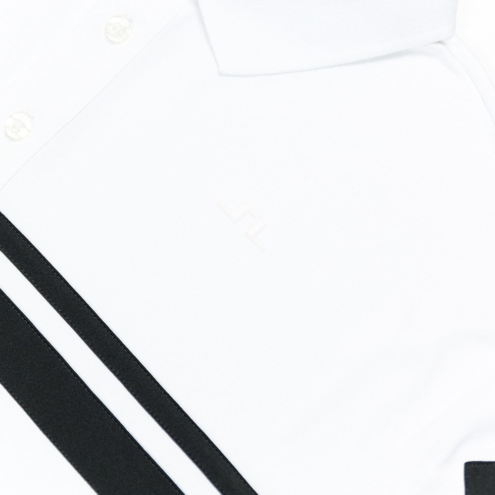 J.Lindeberg Golf Shirt - Mads Regular Fit - White PS26
