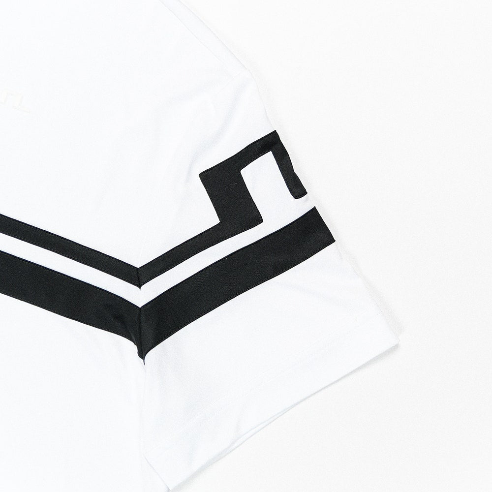 J.Lindeberg Golf Shirt - Mads Regular Fit - White PS26