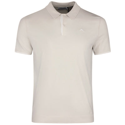 J.Lindeberg Golf Shirt - Matheo Knit Regular Fit - Moonbeam SH26
