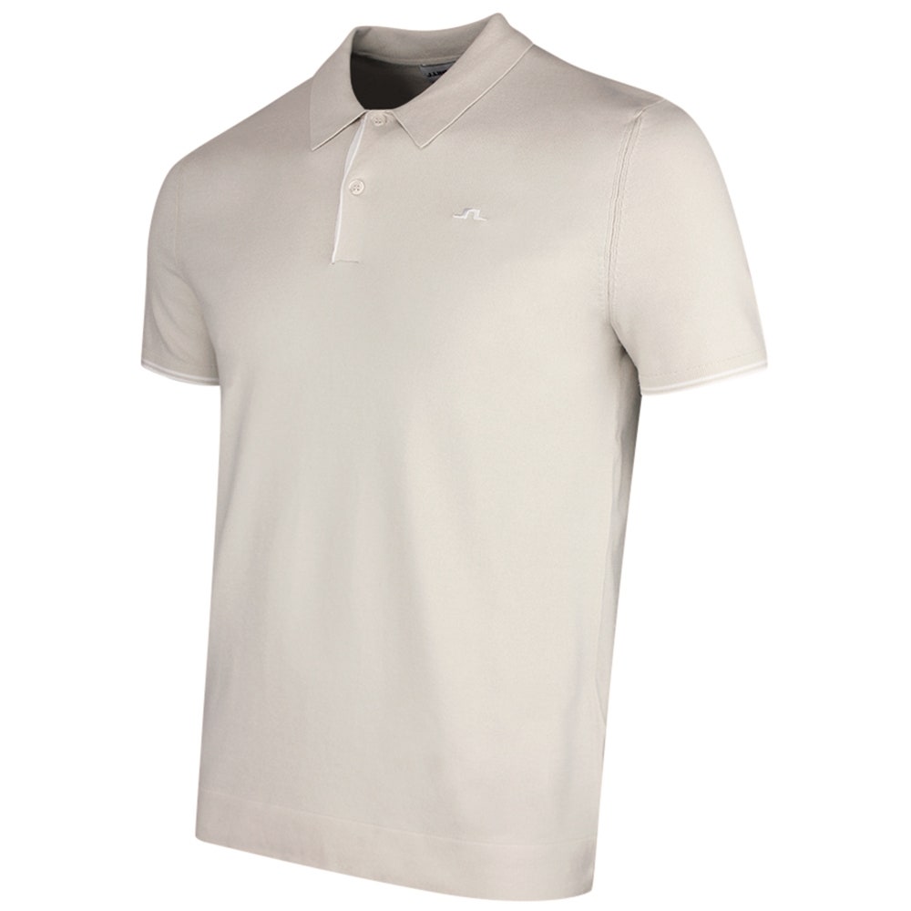 J.Lindeberg Golf Shirt - Matheo Knit Regular Fit - Moonbeam SH26