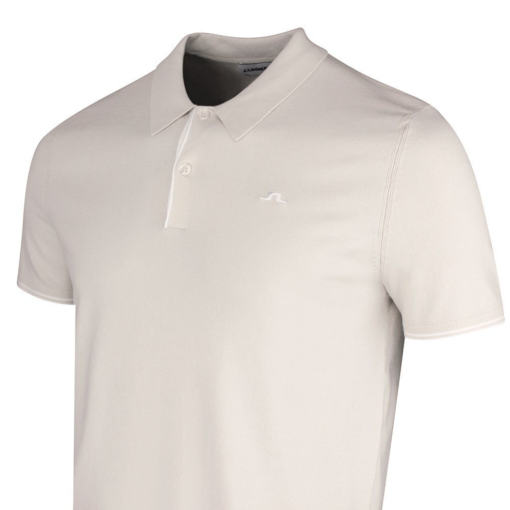 J.Lindeberg Golf Shirt - Matheo Knit Regular Fit - Moonbeam SH26