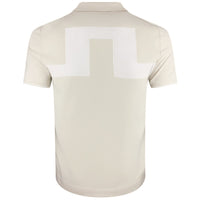 J.Lindeberg Golf Shirt - Matheo Knit Regular Fit - Moonbeam SH26