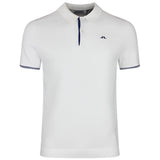J.Lindeberg Golf Shirt - Matheo Knit Regular Fit - White SH26
