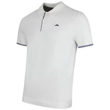 J.Lindeberg Golf Shirt - Matheo Knit Regular Fit - White SH26