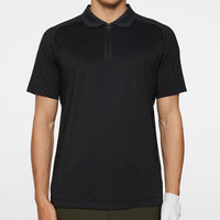 J.Lindeberg Golf Shirt - Nero Regular Fit - Black AW25