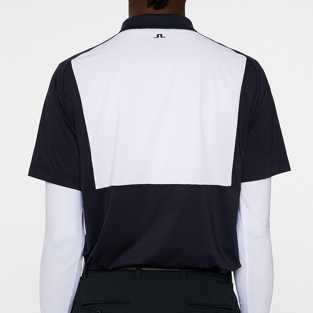 J.Lindeberg Golf Shirt - Nero Regular Fit - JL Navy AW25