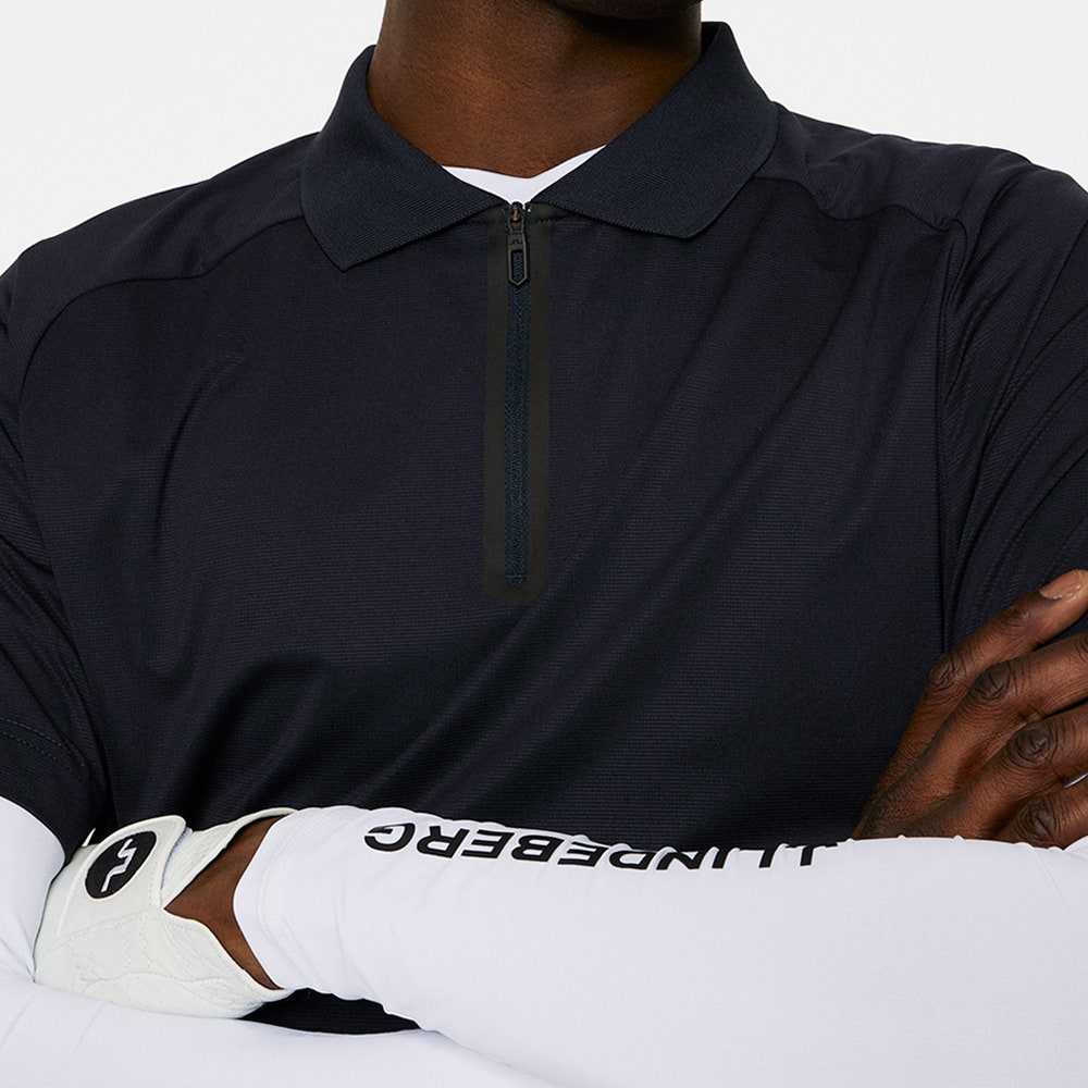 J.Lindeberg Golf Shirt - Nero Regular Fit - JL Navy AW25