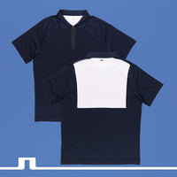 J.Lindeberg Golf Shirt - Nero Regular Fit - JL Navy AW25