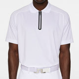 J.Lindeberg Golf Shirt - Nero Regular Fit - White AW25