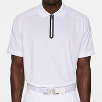 J.Lindeberg Golf Shirt - Nero Regular Fit - White AW25