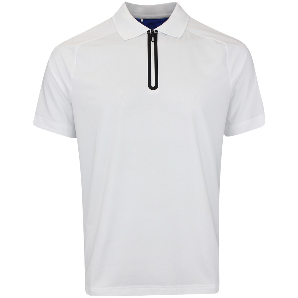 J.Lindeberg Golf Shirt - Nero Regular Fit - White AW25