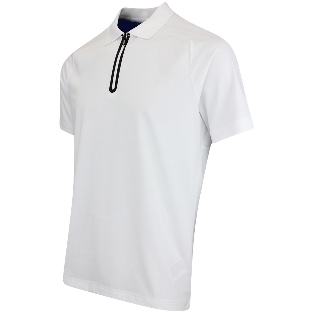 J.Lindeberg Golf Shirt - Nero Regular Fit - White AW25